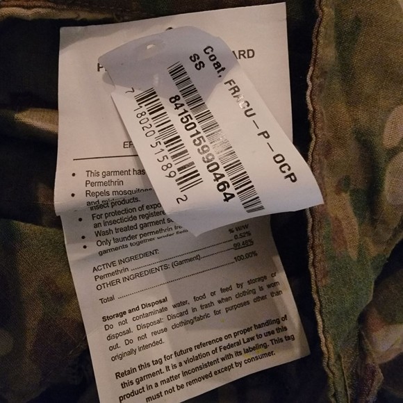 US Army‎ Unisex Multicolor Long Sleeve camouflage Military Jacket Size Small - Picture 6 of 7